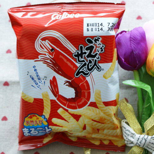 日本进口零食卡乐比CALBEE虾条含丰富钙质g